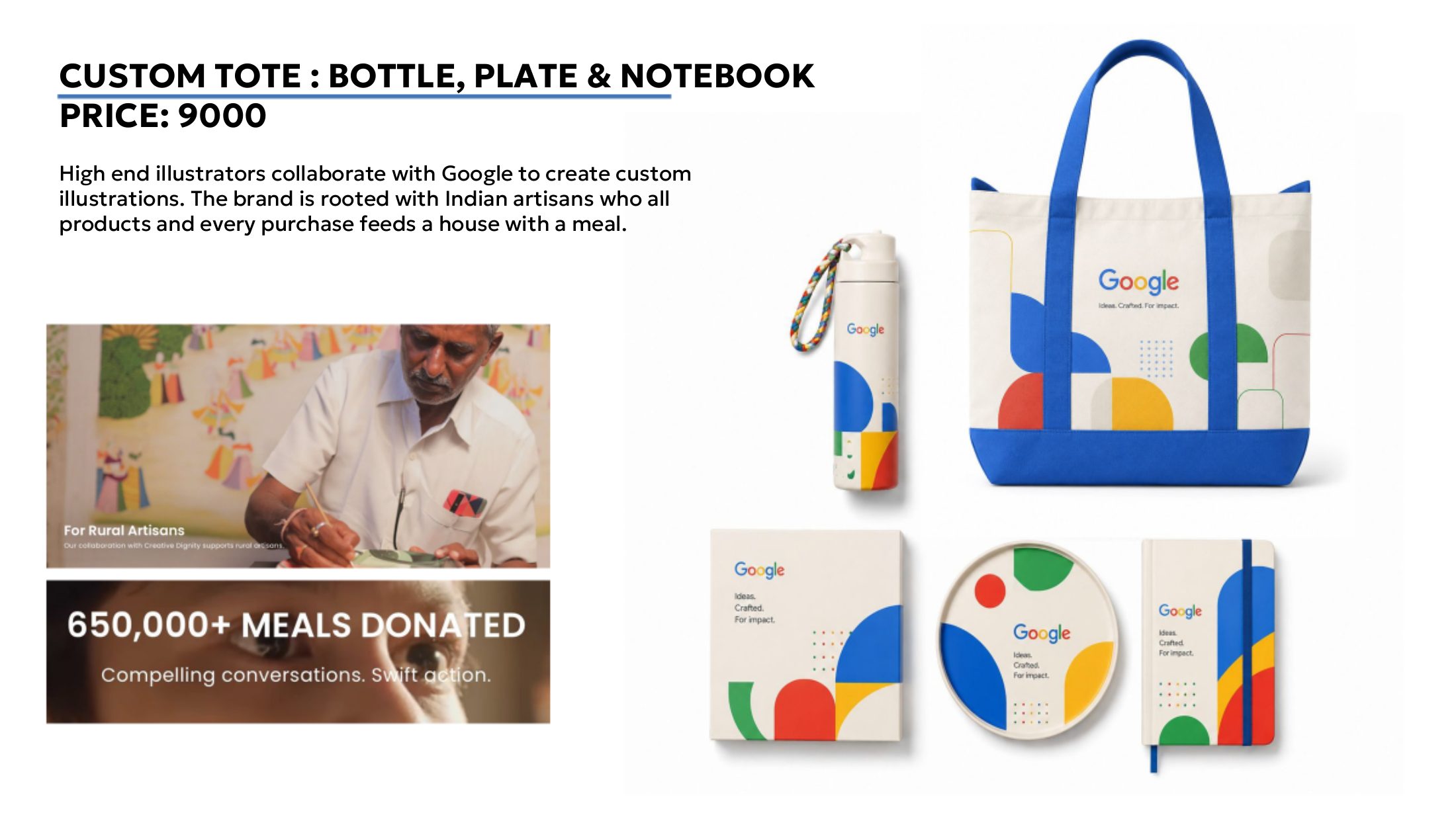 Custom Tote Bottle Plate Notebook
